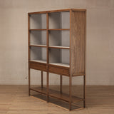 Cabinet - Tall Cabinet - Beech - 8 Shelves 2 Drawers