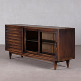 Cabinet - 3 Drawers 2 Doors Dark Brown