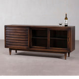 Cabinet - 3 Drawers 2 Doors Dark Brown