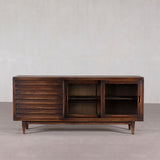 Cabinet - 3 Drawers 2 Doors Dark Brown