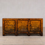 Cabinet - c1920s 3 Doors - Burnt Orange Lacquer