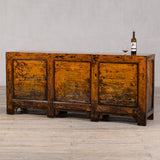 Cabinet - c1920s 3 Doors - Burnt Orange Lacquer