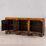 Cabinet - c1920s 3 Doors - Burnt Orange Lacquer