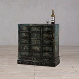 Cabinet - c1920s Apothecary Cabinet with 15 Drawers