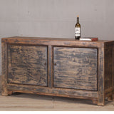 Cabinet - c1920s 2 Doors Blackwash Finish