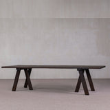 Table - Dining Table - Dark Wood Rectangle Tripod Legs