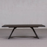 Table - Coffee Table - Dark Wood - Splayed Leg with Keyhole Detail
