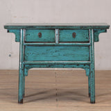 Table - Console Table - c1920s Turquoise Lacquer