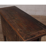 Table - Console Table - c1920s Rubbed Black Finish