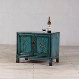 Cabinet - c1920s 2 Doors  - Turquoise Lacquer