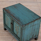 Cabinet - c1920s 2 Doors  - Turquoise Lacquer