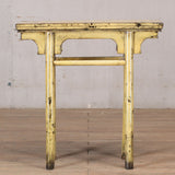 Table - Console Table - Pale Yellow Lacquer