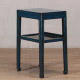 Table - Rectangle Side Table - Dark Blue Lacquer