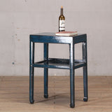Table - Rectangle Side Table - Dark Blue Lacquer