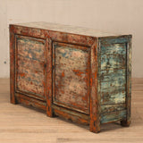 Cabinet - c1920s 2 Doors  - Green Crackle Lacquer