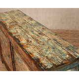 Cabinet - c1920s 2 Doors  - Green Crackle Lacquer