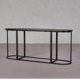 Table - Console Table - 3 Piece - Iron Frame - Wooden Top