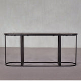 Table - Console Table - 3 Piece - Iron Frame - Wooden Top