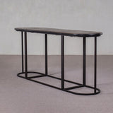 Table - Console Table - 3 Piece - Iron Frame - Wooden Top