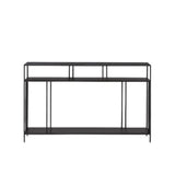 Table - console black iron