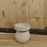 Candlestick - Metal and Glass