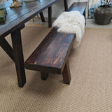 Bench - Solid Wood Dark Brown