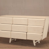 Cabinet - Whitewashed 9 Drawers