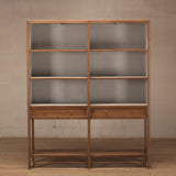 Cabinet - Tall Cabinet - Beech - 8 Shelves 2 Drawers