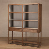 Cabinet - Tall Cabinet - Beech - 8 Shelves 2 Drawers