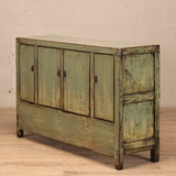 Cabinet - c 1920 4 Doors Pale Green Lacquer
