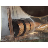 Petrified wood stump side table