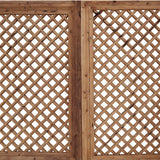 Window Panel - Latticed Wood C1920s