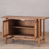 Cabinet - Warm Wood - 2 Doors with Inset Panel