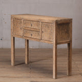 Console - 2 Drawers 2 Doors - Carved Detail - Dry Grind