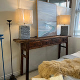 Tall console - reclaimed wood