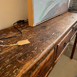 Tall console - reclaimed wood