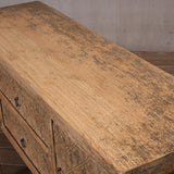 Console - 2 Drawers 2 Doors - Carved Detail - Dry Grind