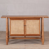 Cabinet - Warm Wood - 2 Doors with Inset Panel