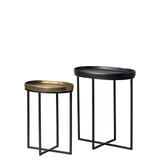Side Table iron set - Black & Gold