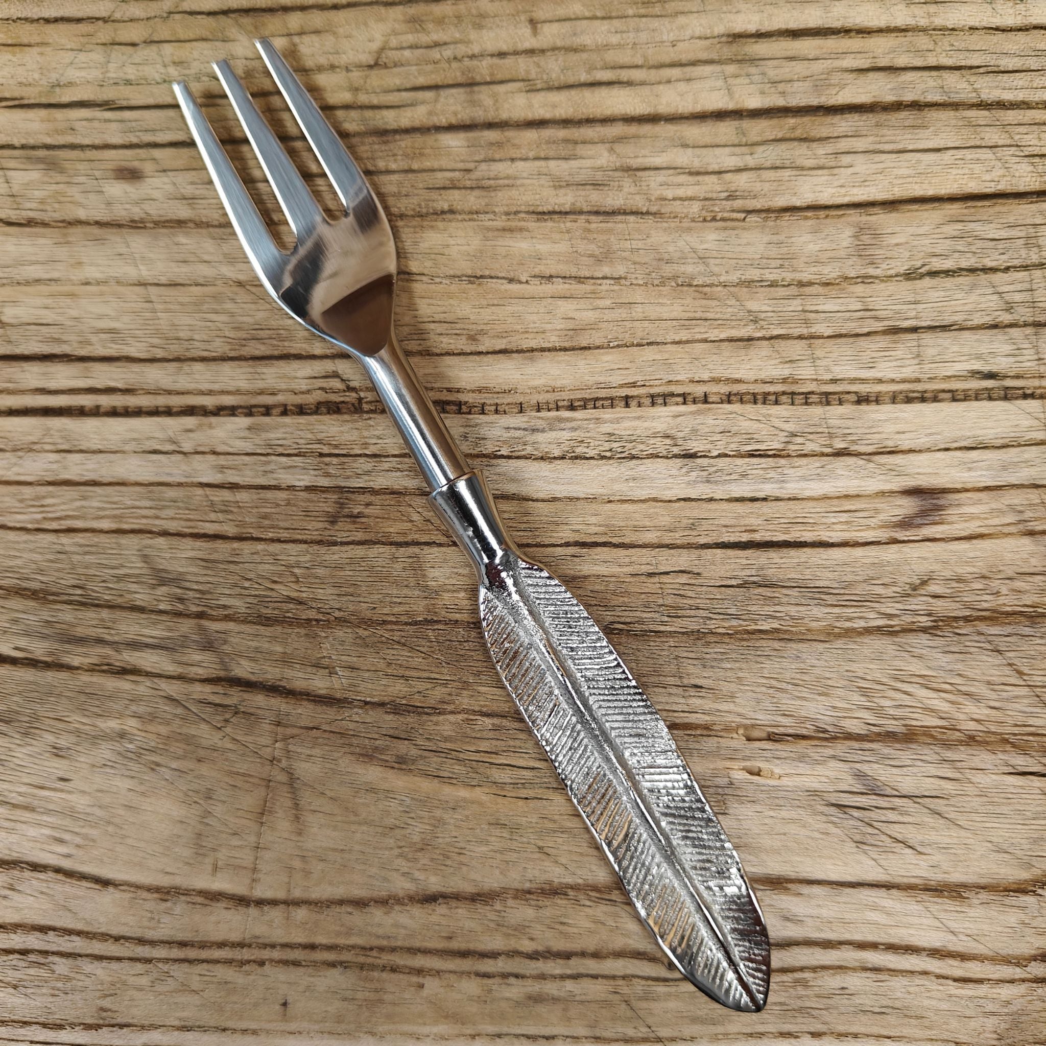 Feather Spoon Ruler Feather design fork, spoon or spreader – Olio Design NZ