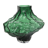Vase - Ruby Green Glass Vase