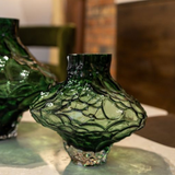 Vase - Ruby Green Glass Vase