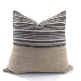 Cushion cover - Tribal Black Linen
