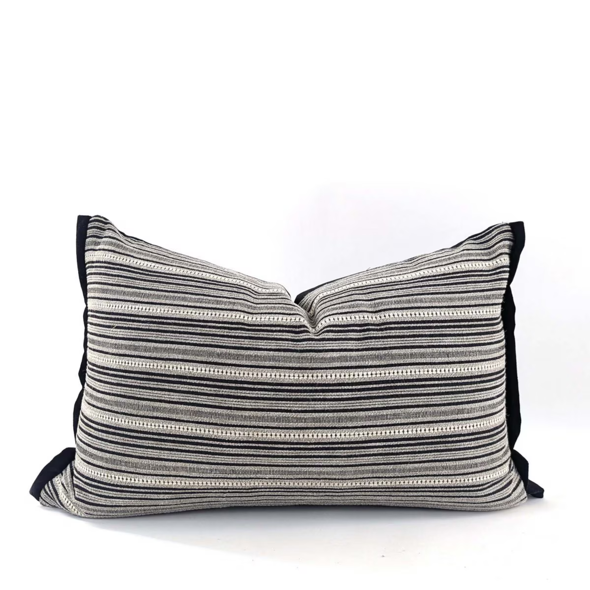 Cushion cover - Tribal Black Linen