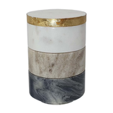 Marble containers - Set of 3 with Lid