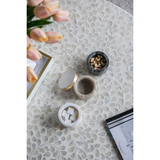 Marble containers - Set of 3 with Lid