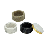 Marble containers - Set of 3 with Lid