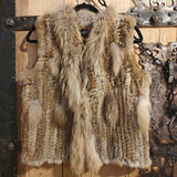 Rabbit sleeveless jacket