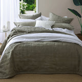 Laundered Linen Bedspread Set