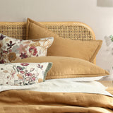 Laundered Linen Quillted Euro - Pair